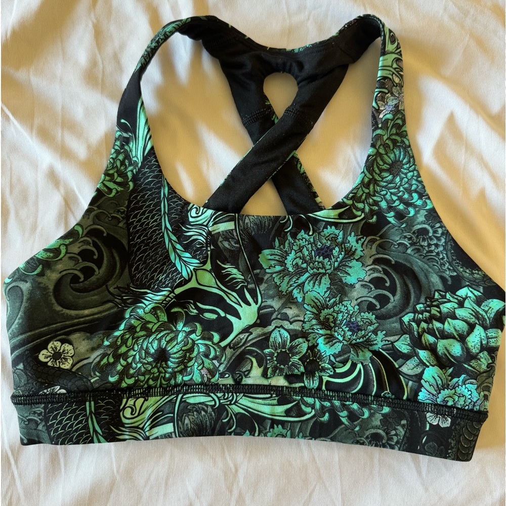 Lululemon Green Multi Sports Bra